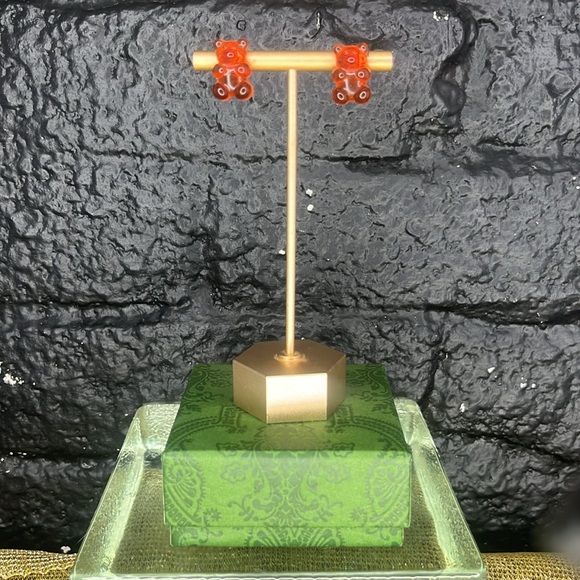 Red Gummy Bear Post Earrings 🐻 - Picture 4 of 8